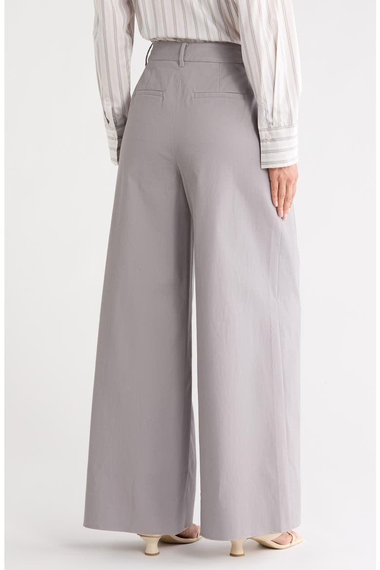 Juliana Wide Leg Pleated Pants, Alternate, color, LIGHT GREY