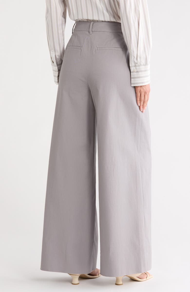 Derek Lam 10 Crosby Juliana Wide Leg Pleated Pants, Alternate, color, Light Grey