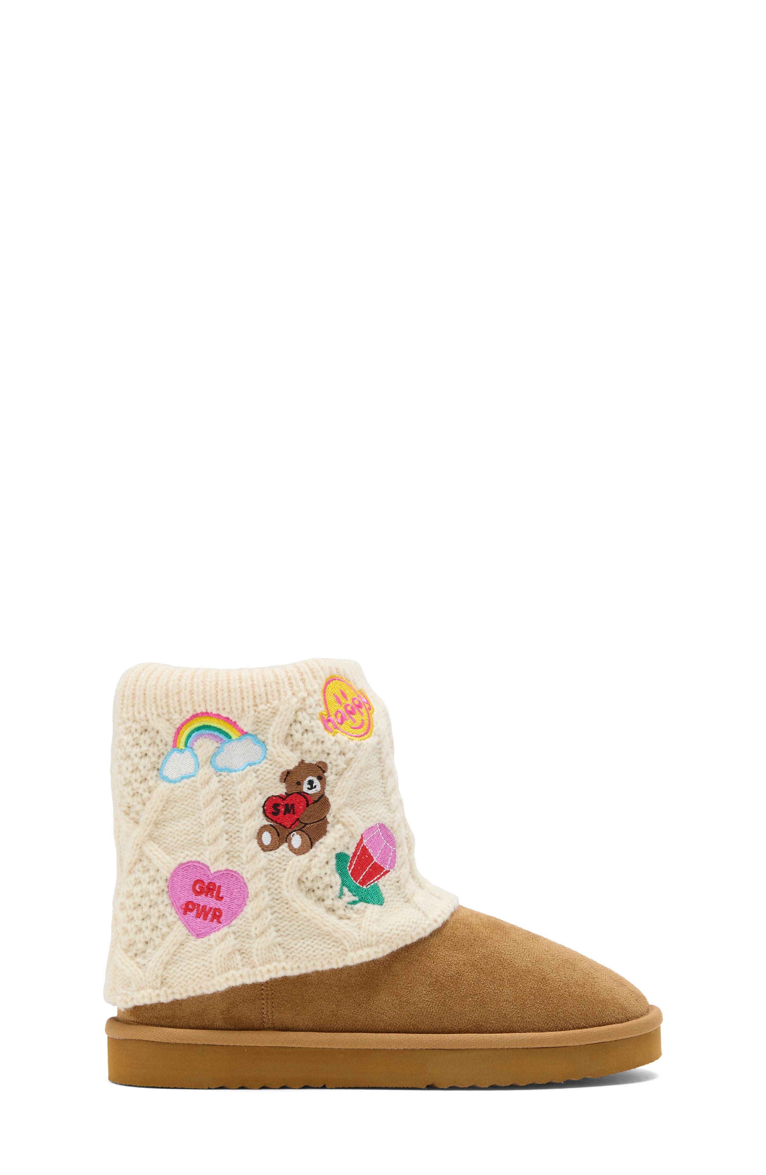 Kids' Mochi Boot, Alternate, color, COGNAC