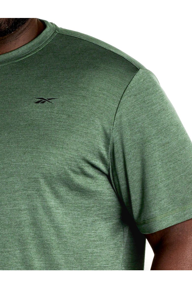 Big & Tall ID Train Melange Performance Tee, Alternate, color, FIELD GREEN