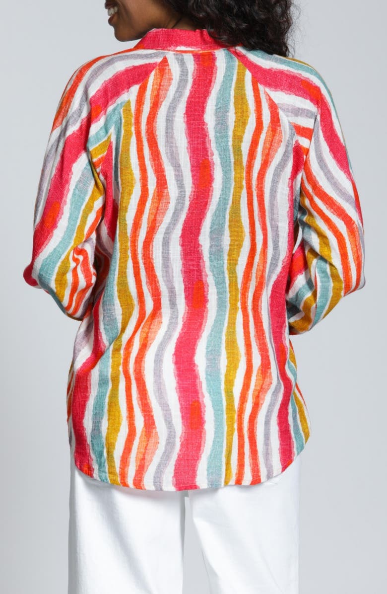 APNY Stripe Pullover Shirt, Alternate, color, Hibiscus Multi