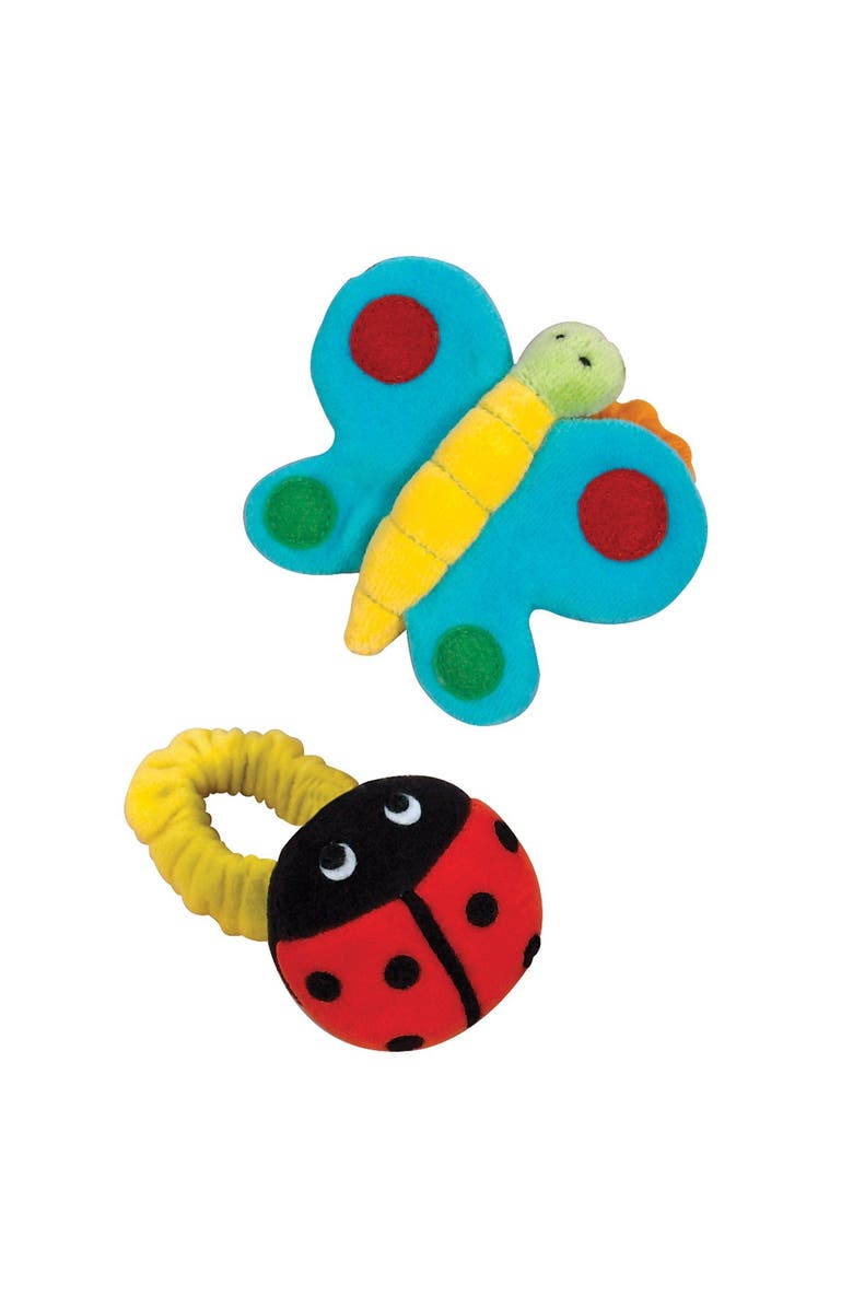 Kaplan Early Learning Company Infant Colorful Wrist Rattles - Set of 6, Alternate, color, Multicolor