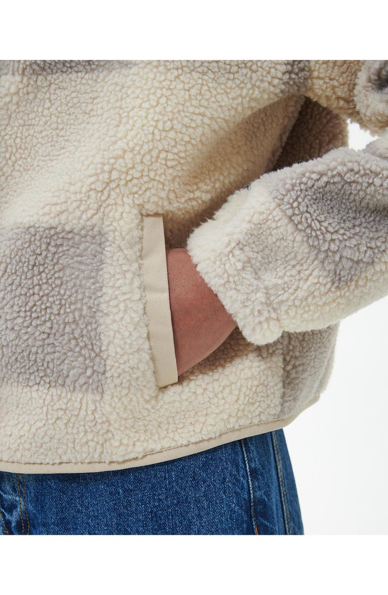 Barbour Lichen Overlayer Polar Fleece Recycled Polyester Jacket, Alternate, color,