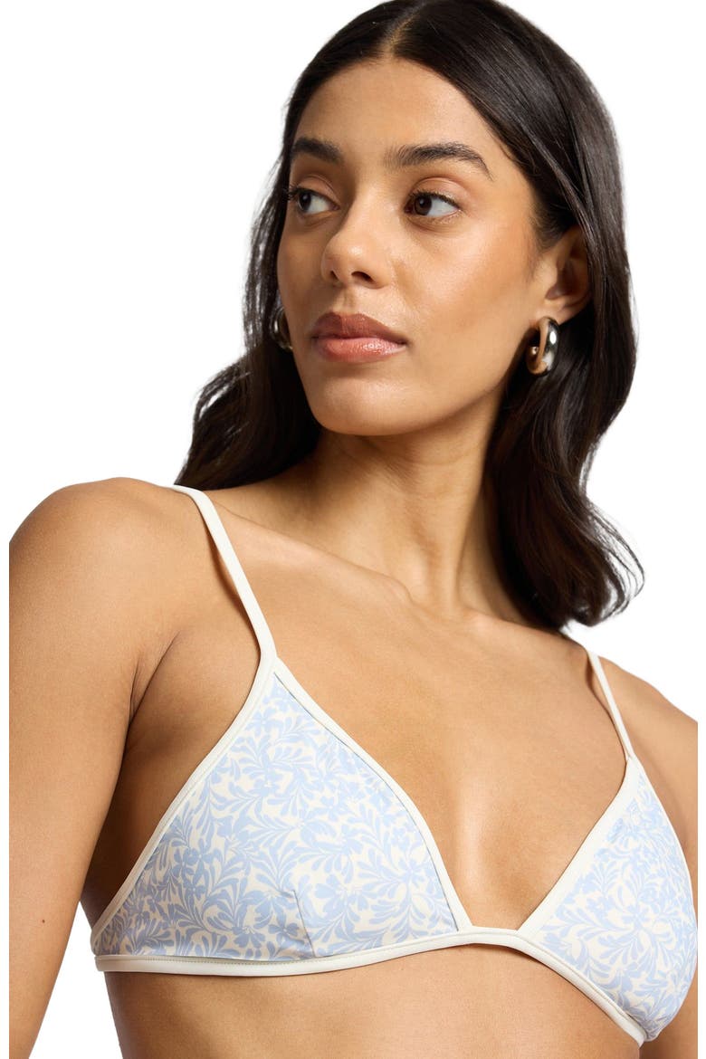 Aimee Adjustable Bikini Top, Alternate, color, Sky/Egret