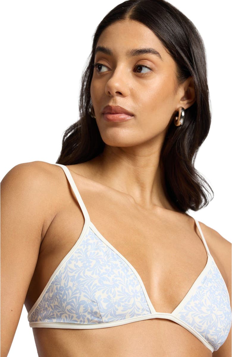 Onia Aimee Adjustable Bikini Top, Alternate, color, Sky/Egret