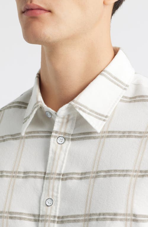Rag & Bone Tomlin Plaid Burshed Oxford Button-up Shirt In Gray