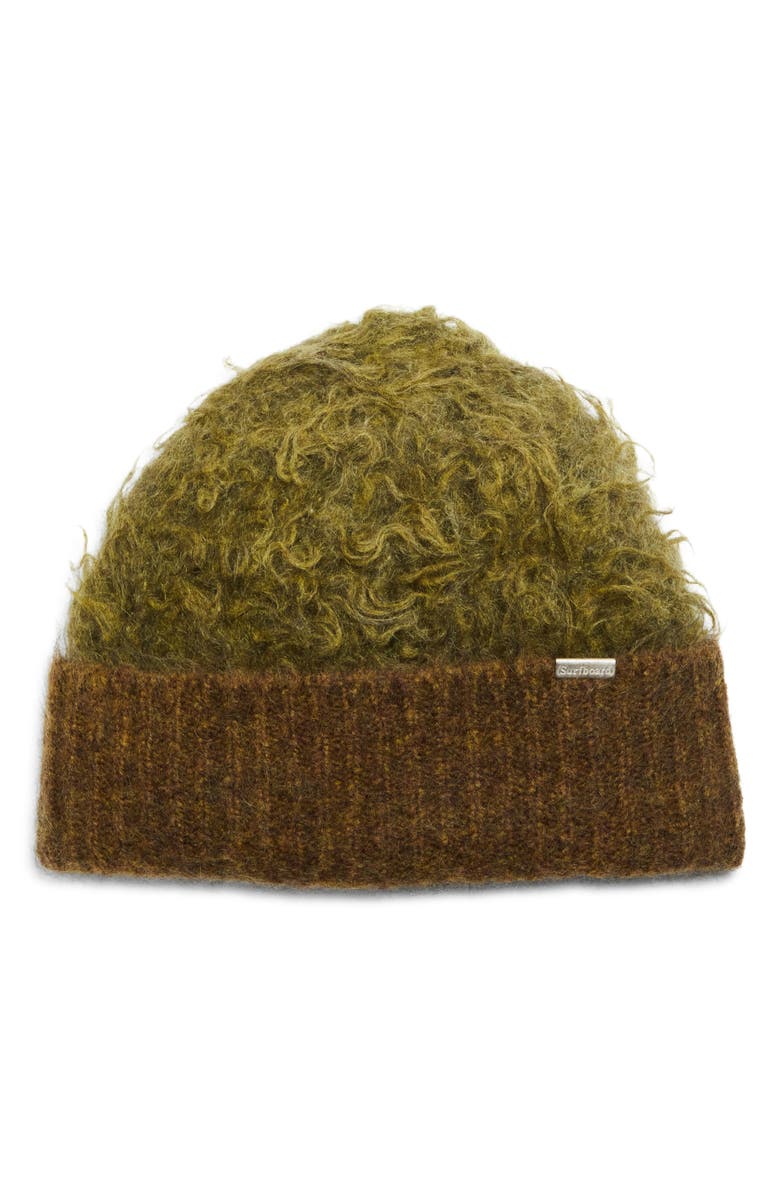 STOCKHOLM SURFBOARD CLUB Moon Mohair & Wool Blend Beanie, Main, color, Green