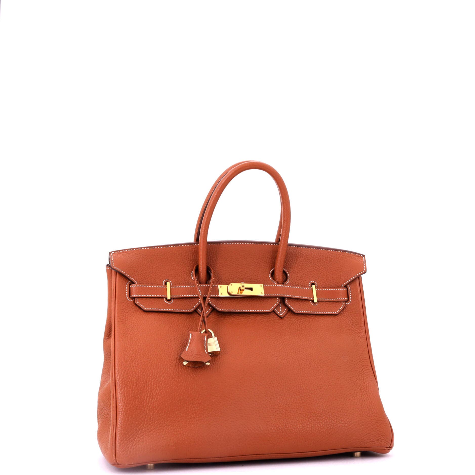 Pre-Owned Hermes Birkin Handbag Brown Clemence with Gold Hardware 35, Alternate, color, Etrusque