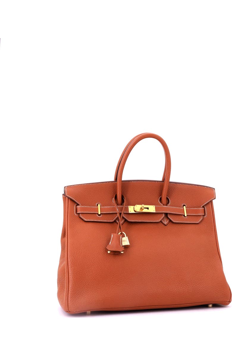 Pre-Owned Hermes Birkin Handbag Brown Clemence with Gold Hardware 35, Alternate, color, Etrusque