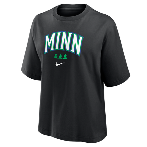Women's Nike Black Minnesota Timberwolves Boxy T-Shirt