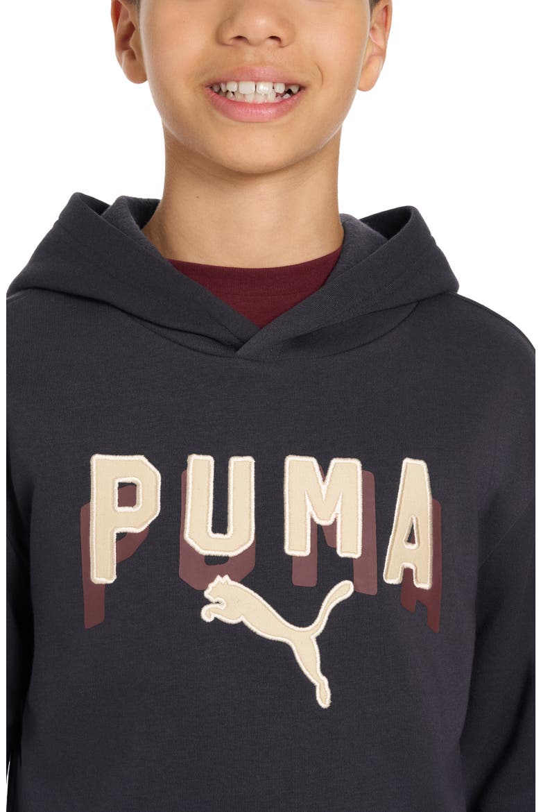 Kids' Class Pack Logo Appliqué Fleece Pullover Hoodie, Alternate, color, MYSTIC NAVY