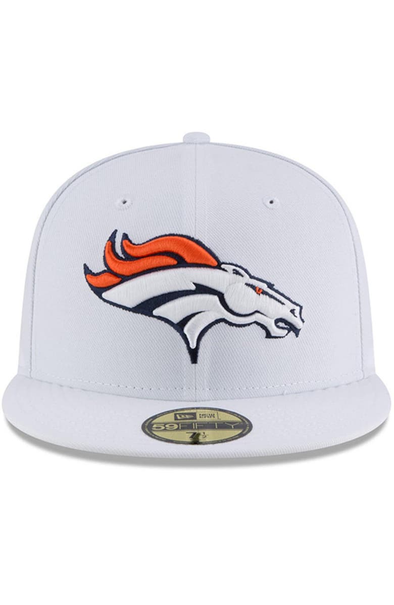 New Era Men's New Era White Denver Broncos Omaha 59FIFTY Fitted Hat, Alternate, color, 