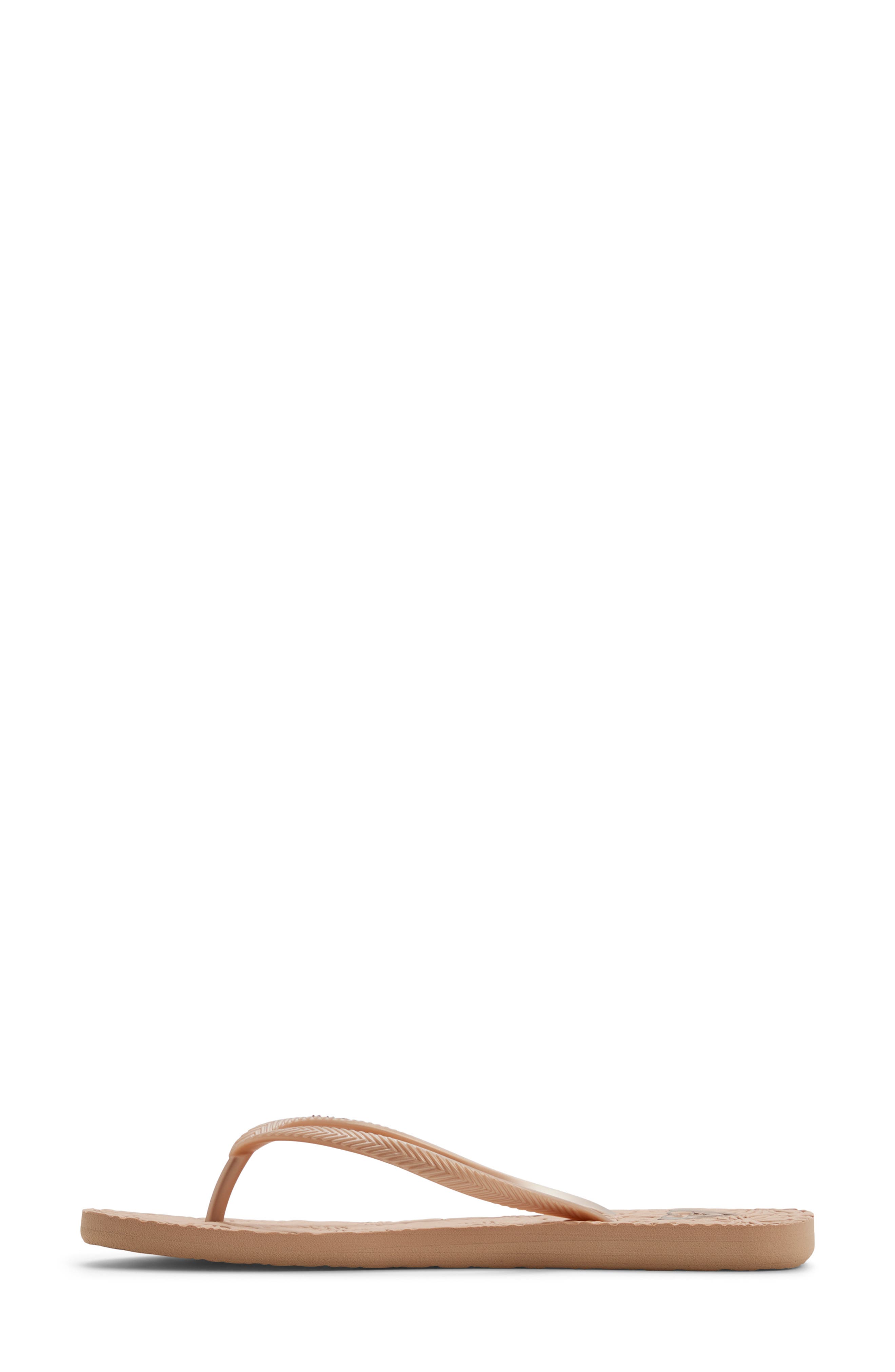 Roxy Antilles III Flip Flop, Alternate, color, Champagne