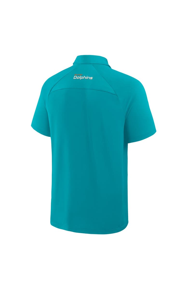 FANATICS Men's Fanatics Aqua Miami Dolphins Back Around Raglan Polo, Alternate, color, Aqua