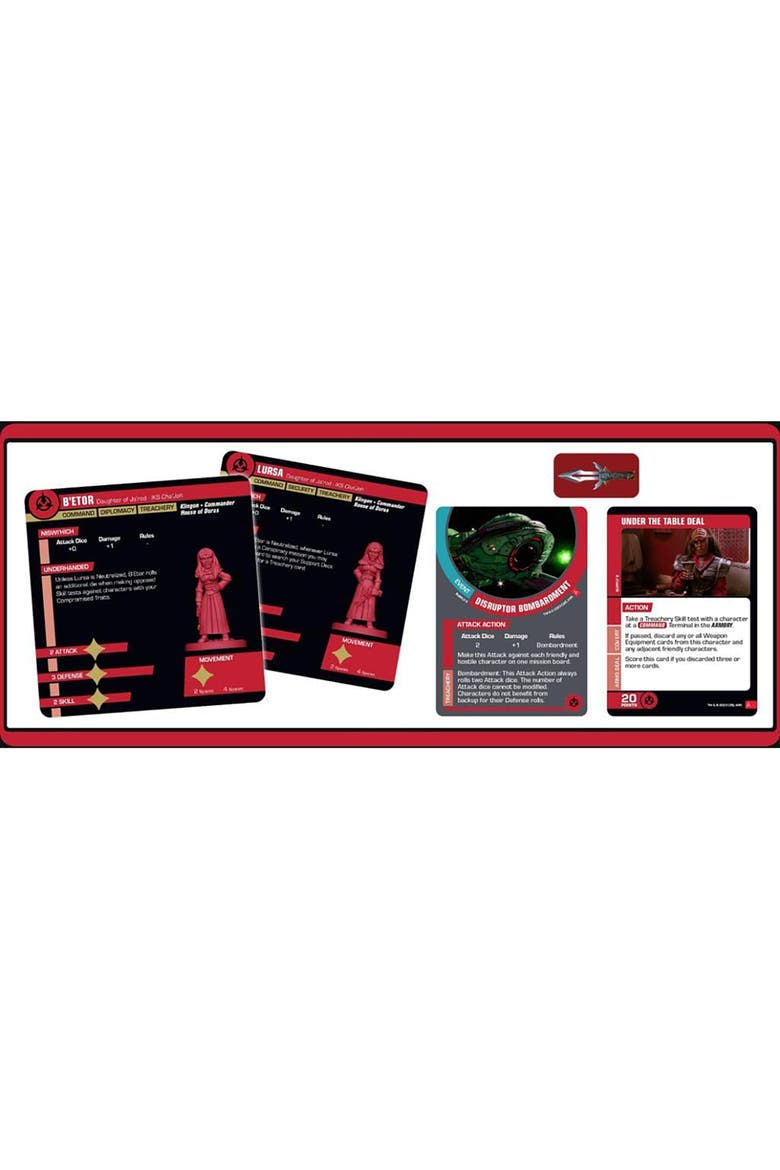 Gale Force Nine Star Trek Away Missions House of Duras Klingon Expansion, Alternate, color, Multicolored
