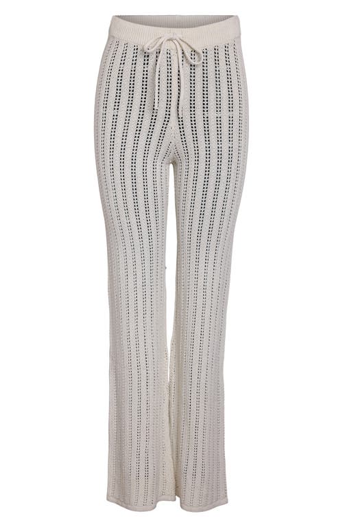 Shop Noisy May Laika Flare Knit Pants In Birch