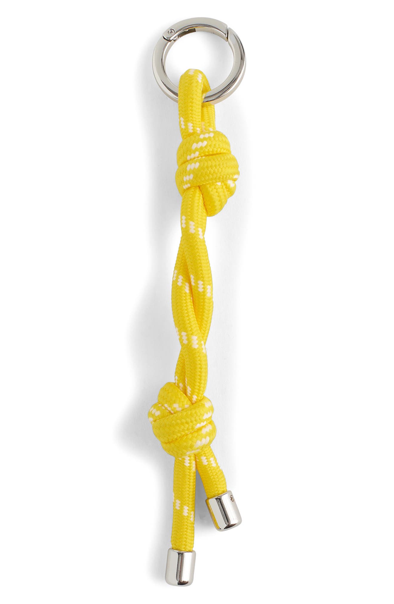 The Twisted Cord Bag Charm, Main, color, BRILLIANT YELLOW MULTI