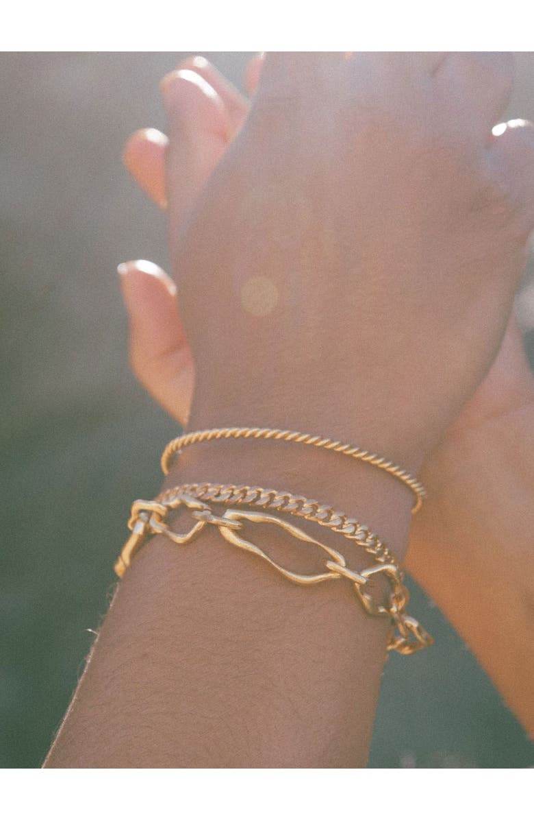 Ottoman Hands Etta Chain Bracelet, Alternate, color, Brass