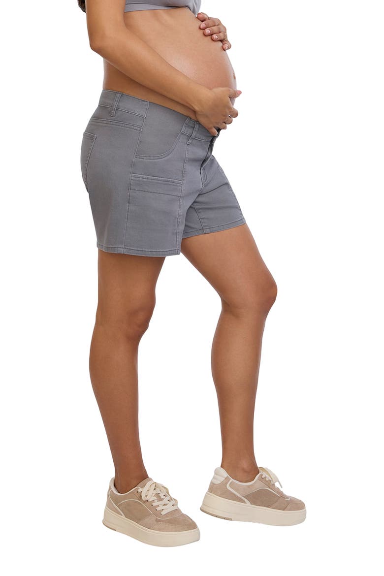 Under the Belly Utility Maternity Short, Alternate, color, Quiet Shade