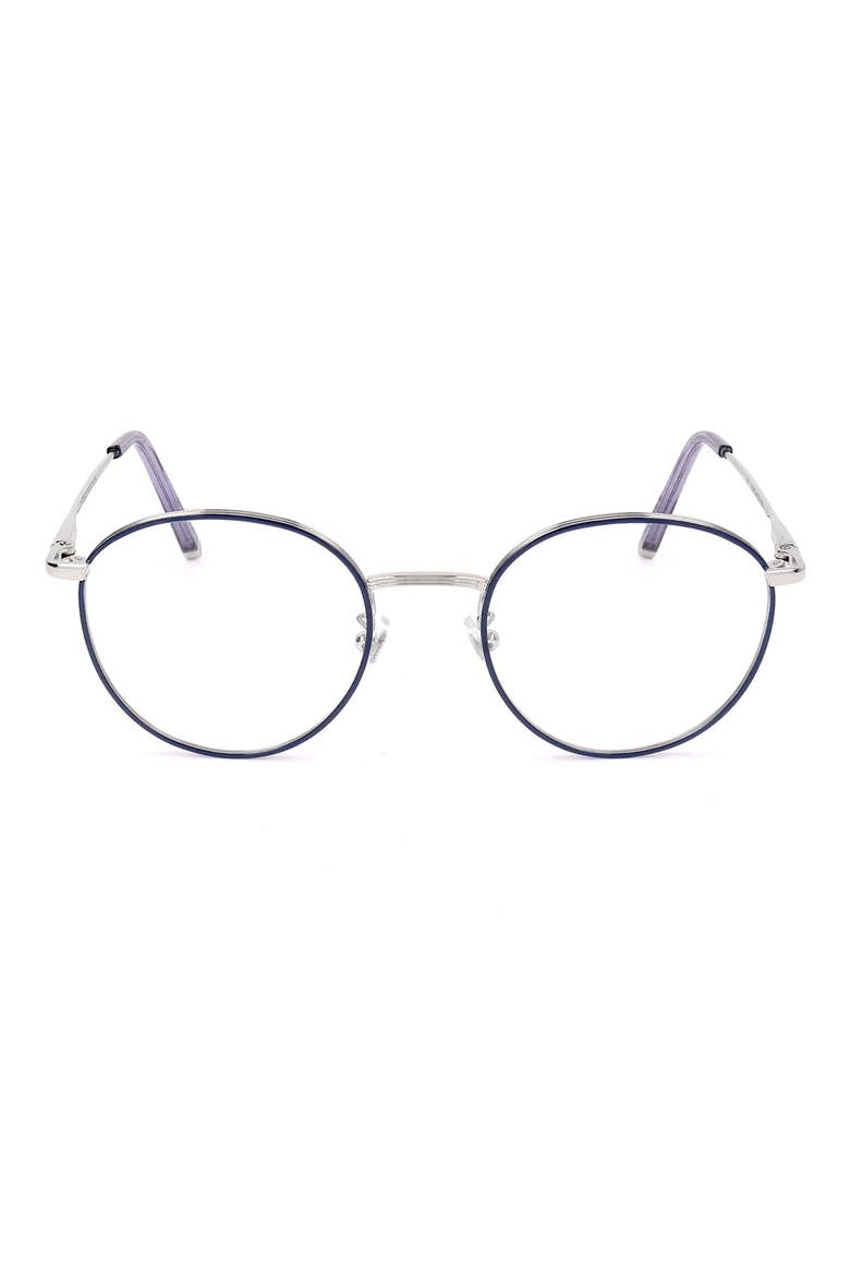 49mm Round Optical Glasses, Main, color, SILVER