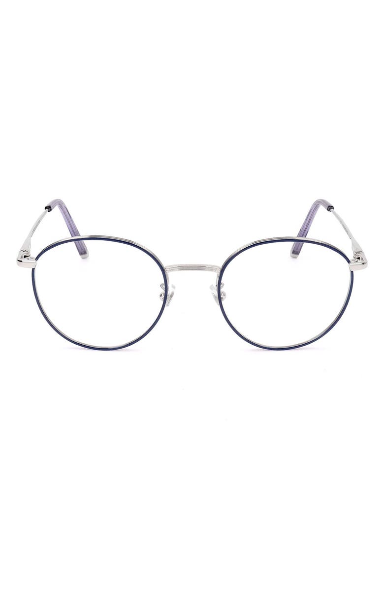 SUPER by RETROSUPERFUTURE<sup>®</sup> 49mm Round Optical Glasses, Main, color, Silver
