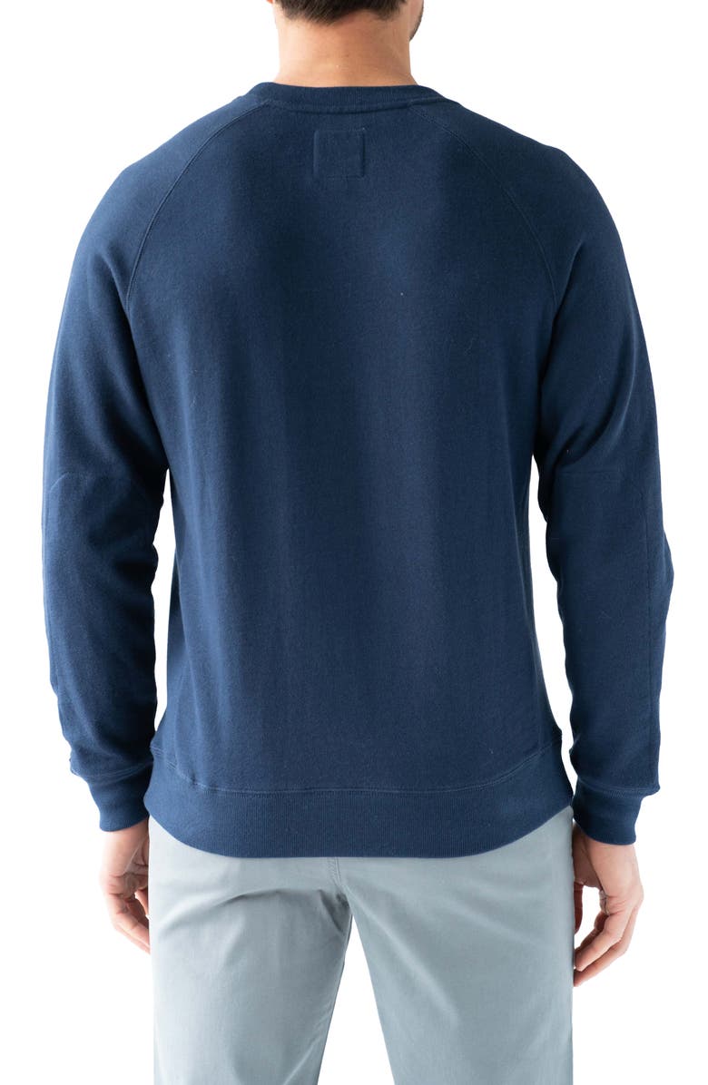 Devil-Dog Dungarees Men's Cotton Crewneck Sweatshirt, Alternate, color, Navy Blue