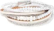 SAACHI Freshwater Pearl Multistrand Wrap Bracelet