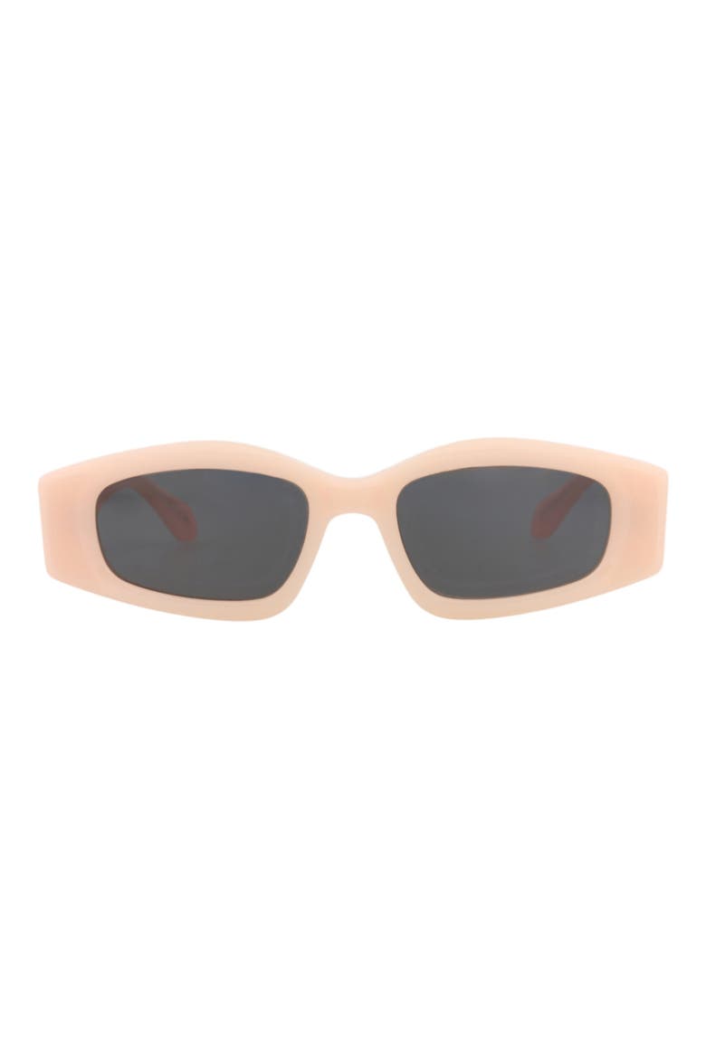52mm Polarized Cat Eye Sunglasses, Main, color, PINK PINK GREY