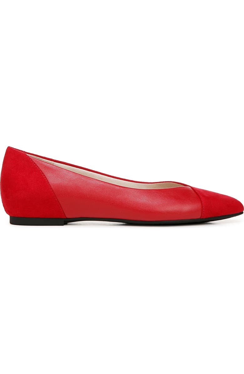 LifeStride Promise Pointed Toe Flat, Alternate, color, Red