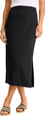 Tommy Bahama Drapey Ponte Midi Skirt