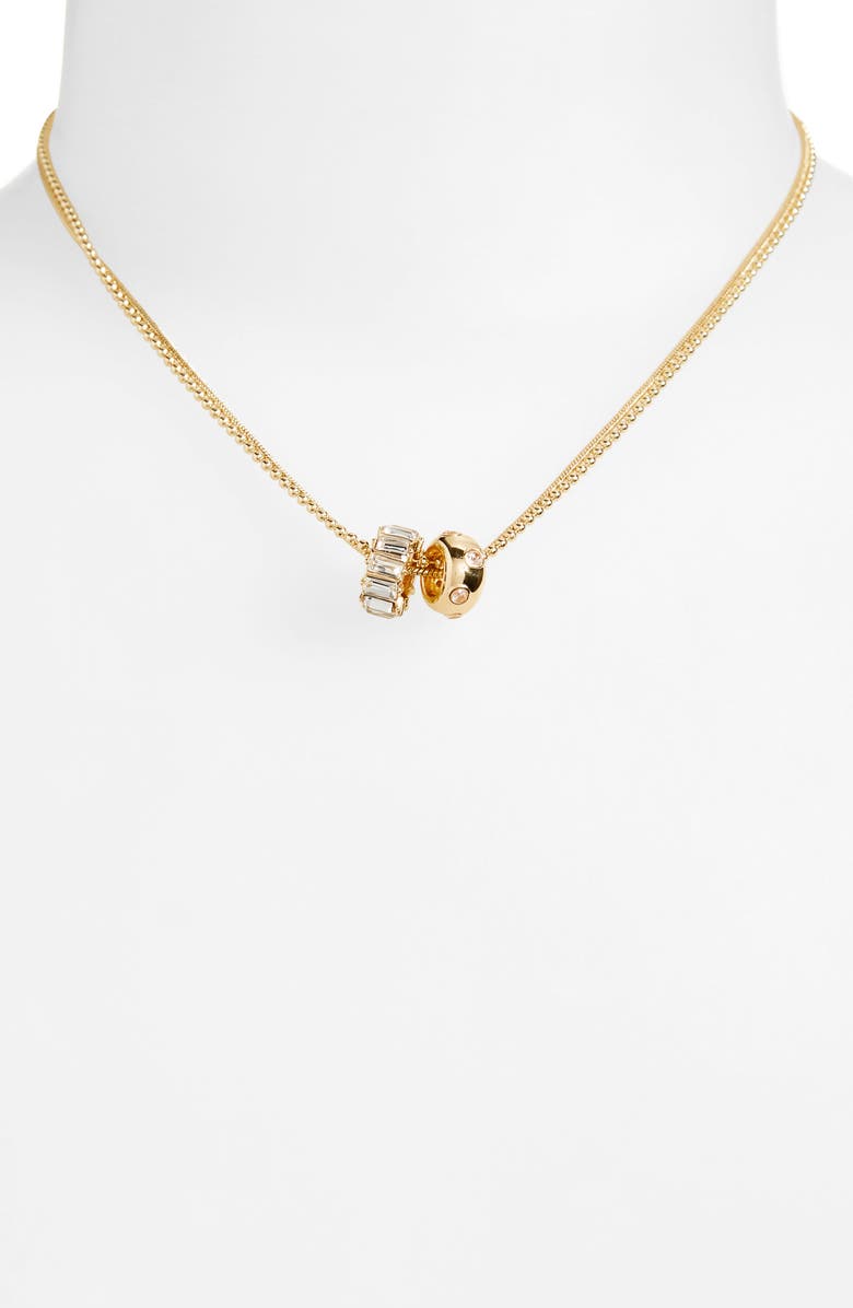 Leith Evil Eye Cubic Zirconia Rondelle Necklace Set, Alternate, color,