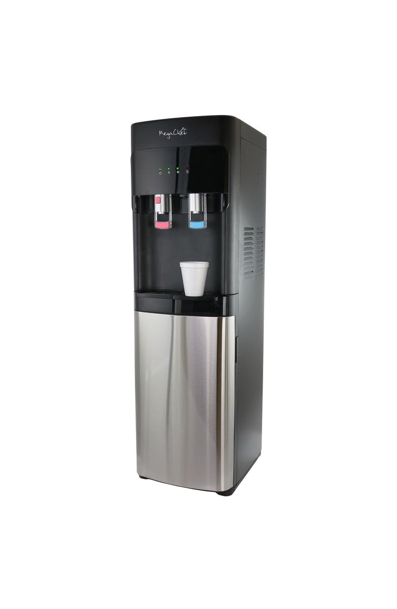 Megachef Bottom Load Hot and Cold Water Dispenser, Main, color, Black