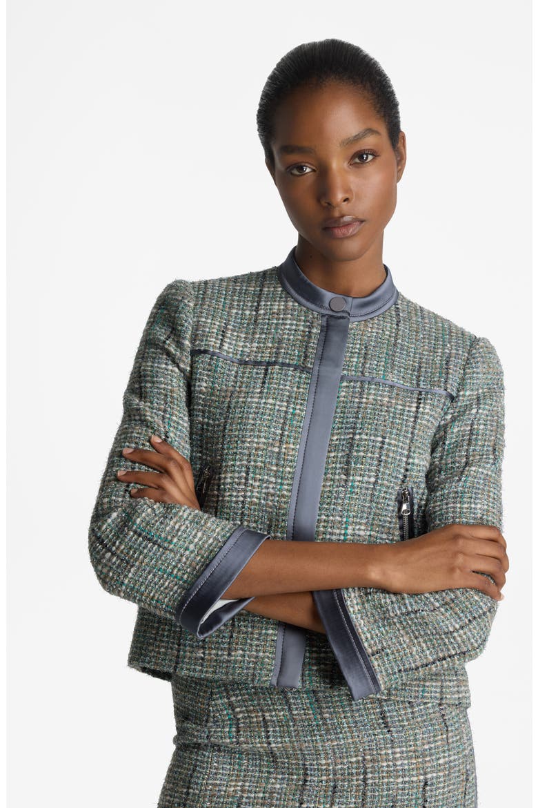 Metallic Tweed Jacket, Alternate, color, SLATE MULTI