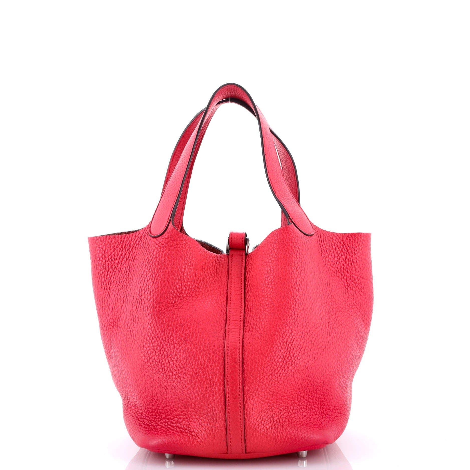 Pre-Owned Hermes Picotin Lock Bag Clemence MM, Alternate, color, Rose Mexico