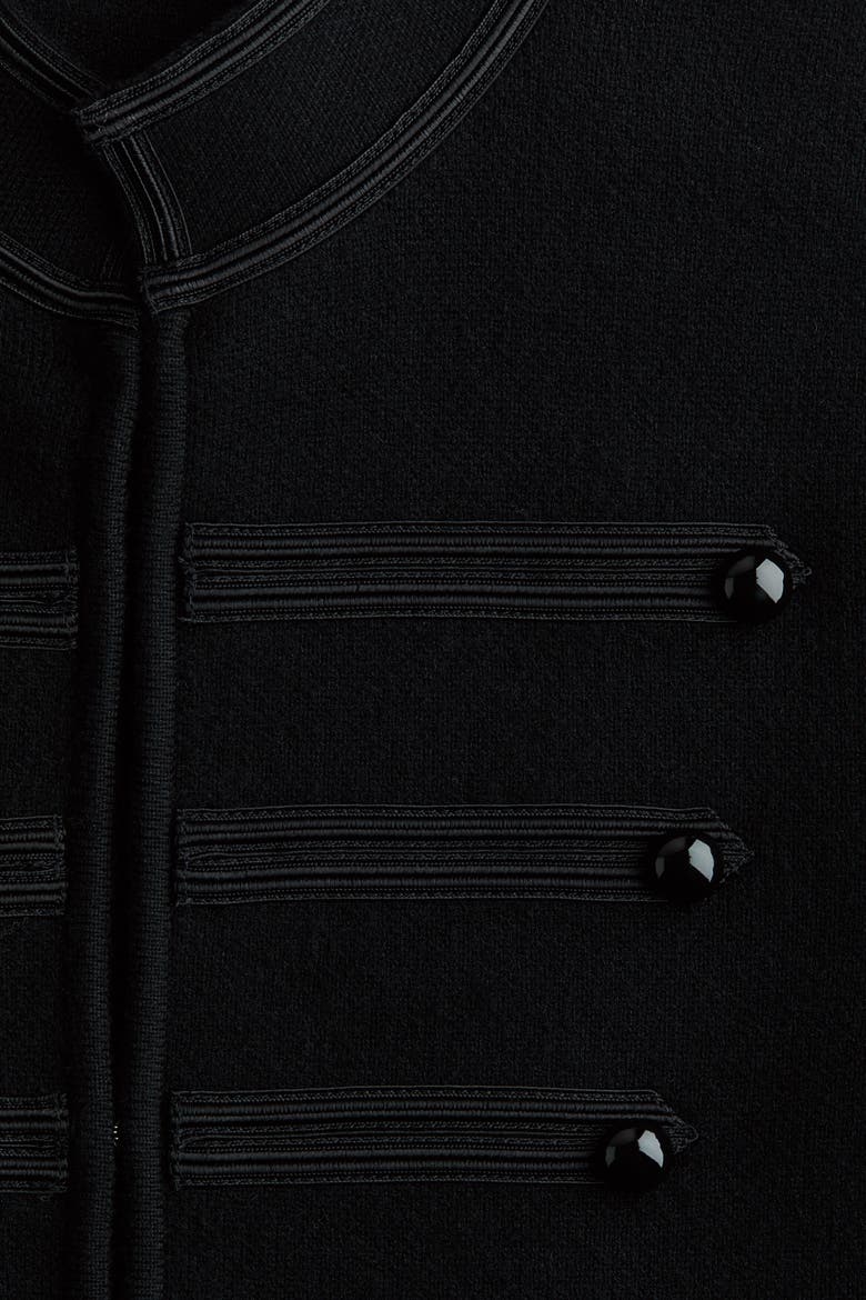 Button-detail Knit Cardigan, Alternate, color, Black