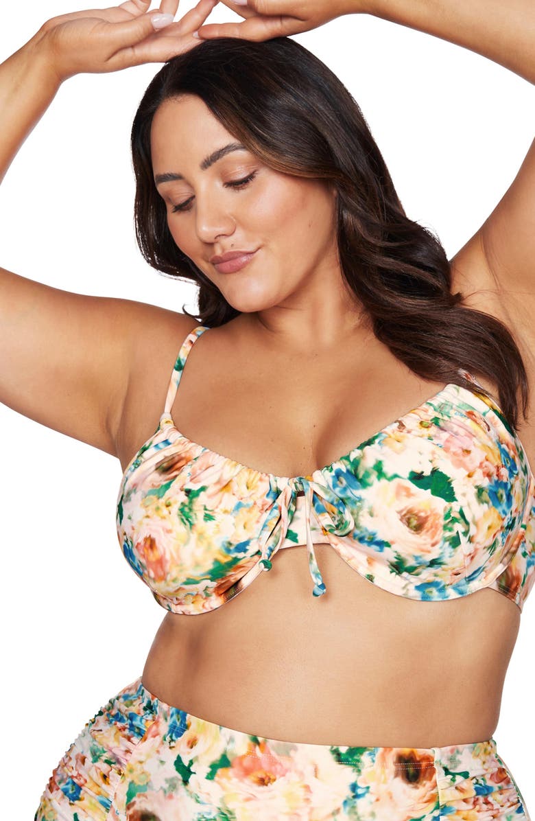 Artesands Odette Degas D- & DD-Cup Underwire Bikini Top, Alternate, color, 