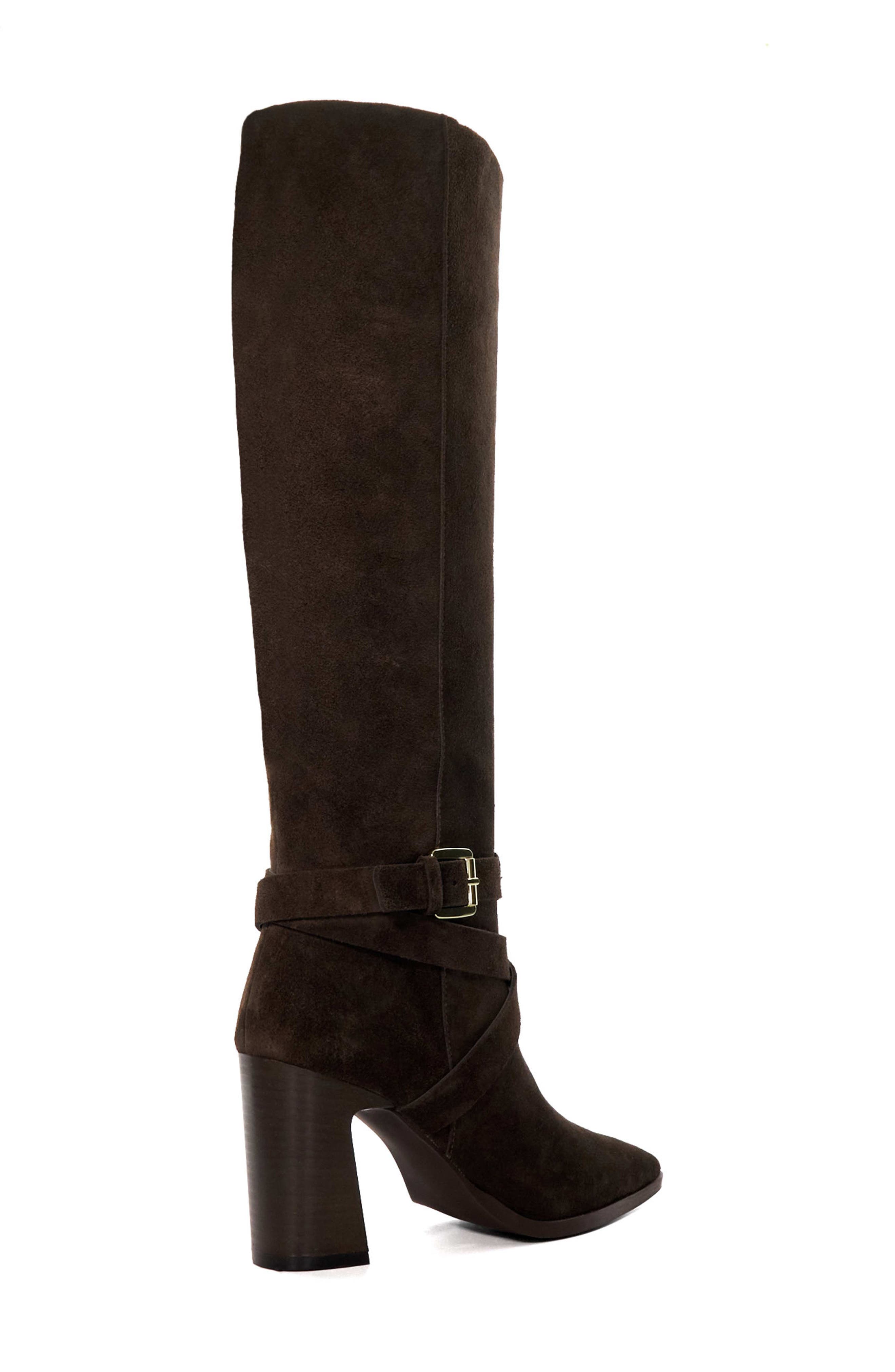 Dune London Solanna Tall Boot, Alternate, color, Brown