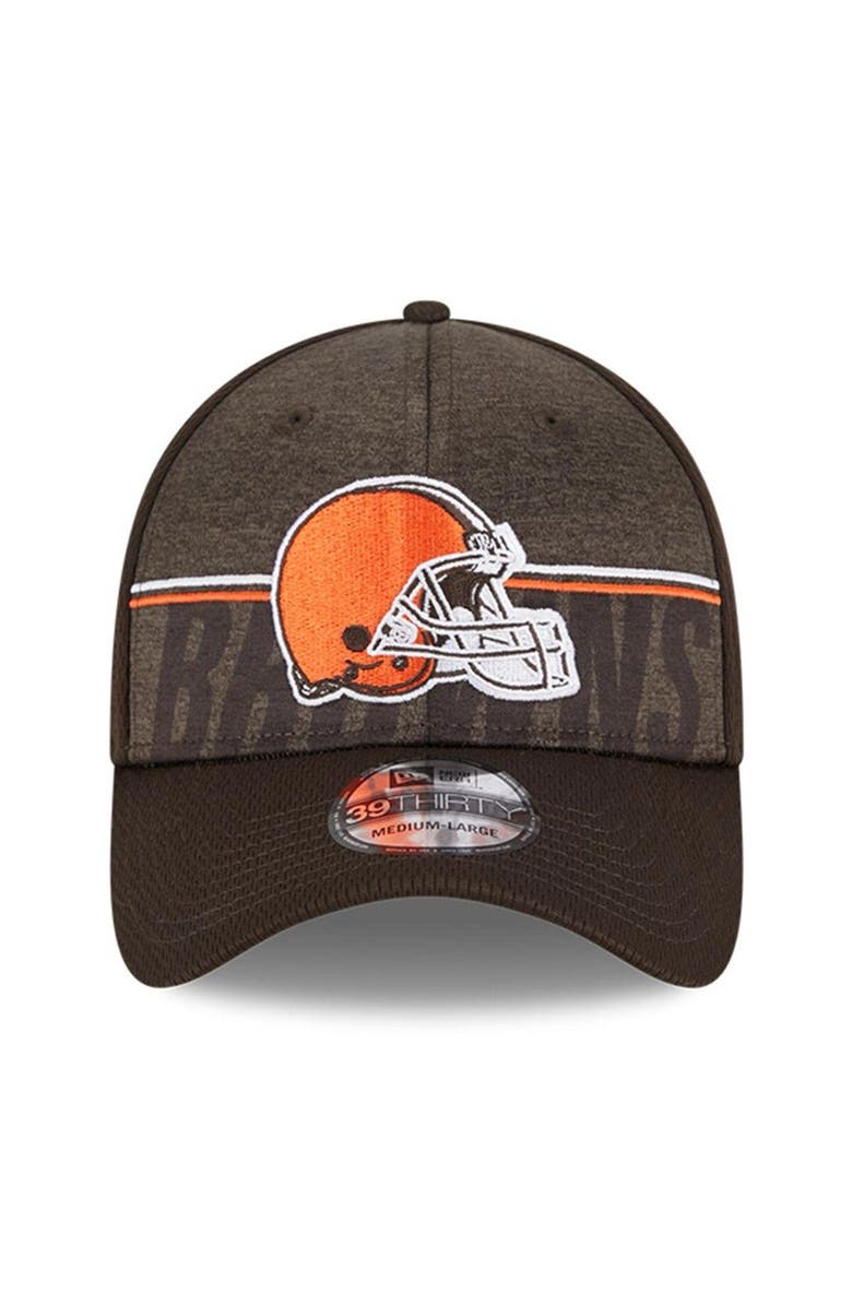 New Era Men's New Era Brown Cleveland Browns 2023 NFL Training Camp 39THIRTY Flex Fit Hat, Alternate, color, 