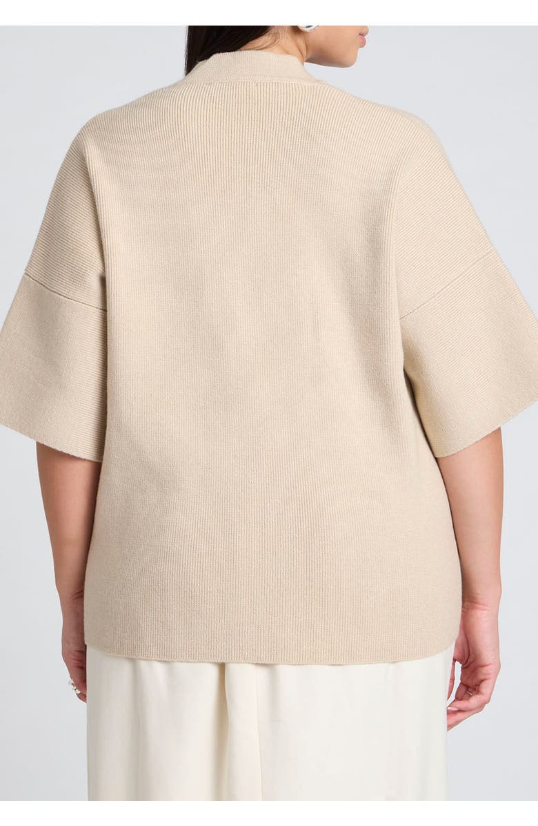ELOQUII Wide Sleeve Sweater, Alternate, color, Coco Mocha