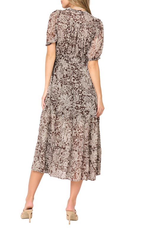 Gibsonlook Kira Drawstring Maxi Dress In Brown