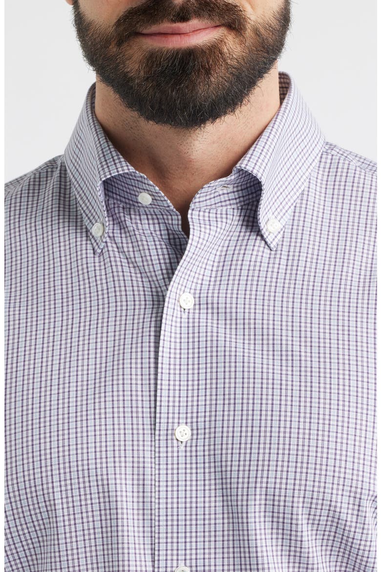 Crown Crafted Marco Cotton Button-Up Shirt, Alternate, color, PURPLE FIG