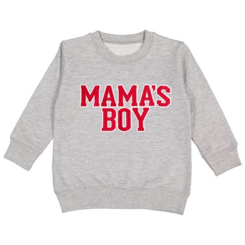 Mama
s Boy Varsity Patch Valentine
s Day Sweatshirt (Baby, Toddler, Little Kid 
Big Kid)