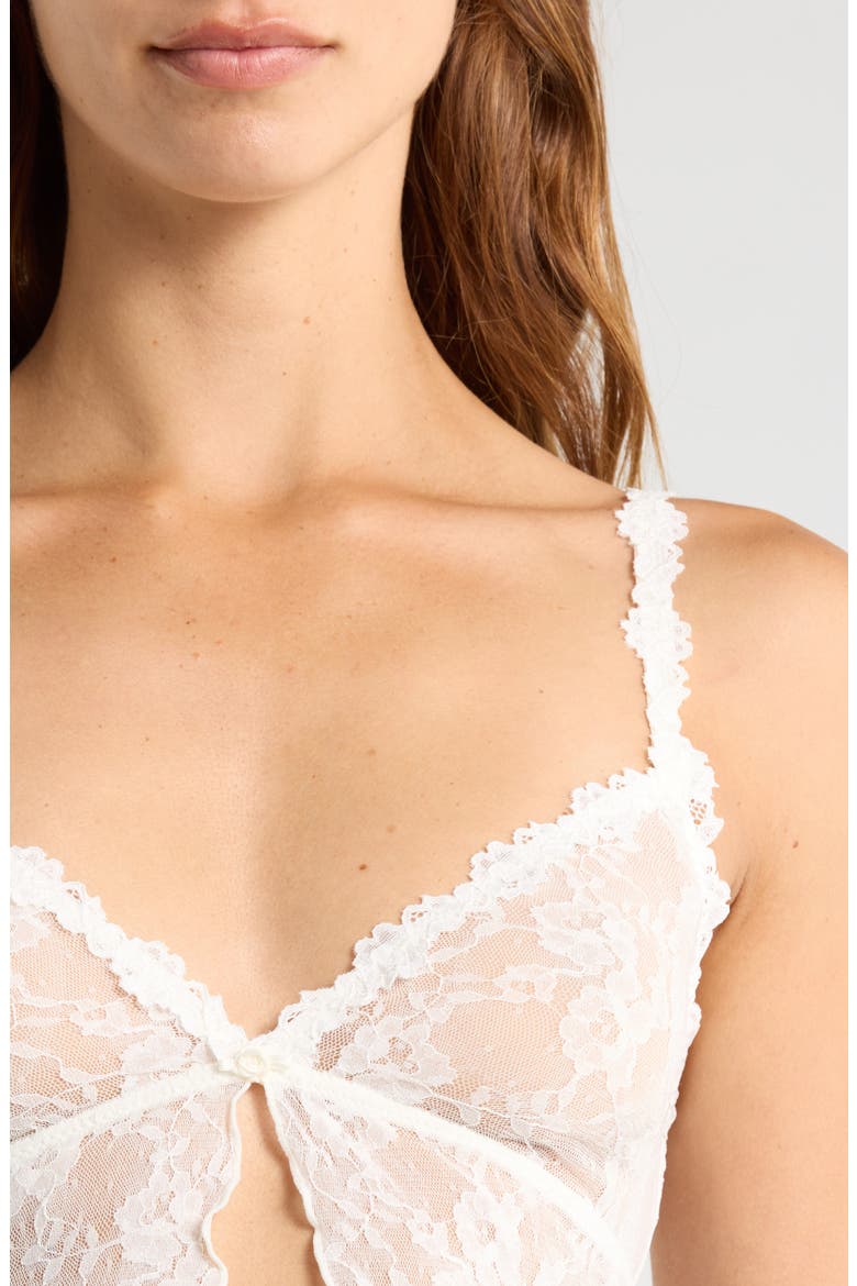 Stretch Lace Babydoll Top, Alternate, color, MARBLE