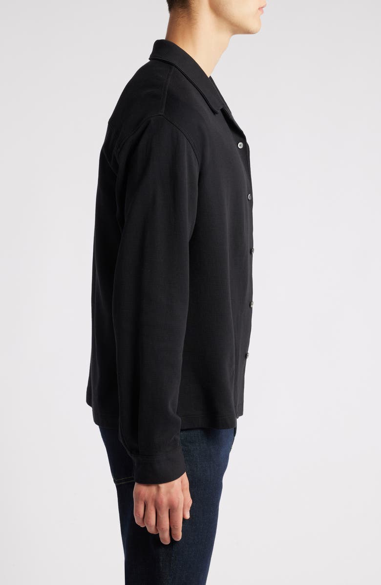 FRAME Long Sleeve Duo Fold Relaxed Shirt, Alternate, color, Black