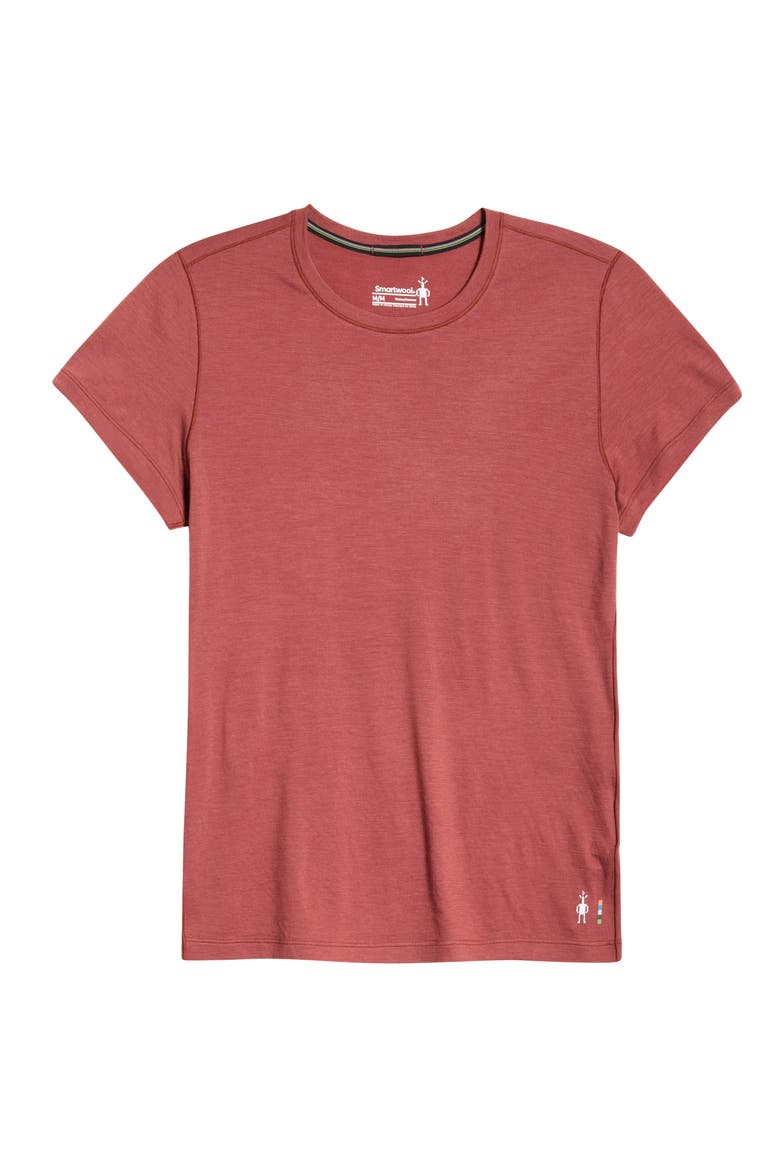 Ultralite Short Sleeve Merino Wool Blend T-Shirt, Alternate, color, BURNT SIENNA