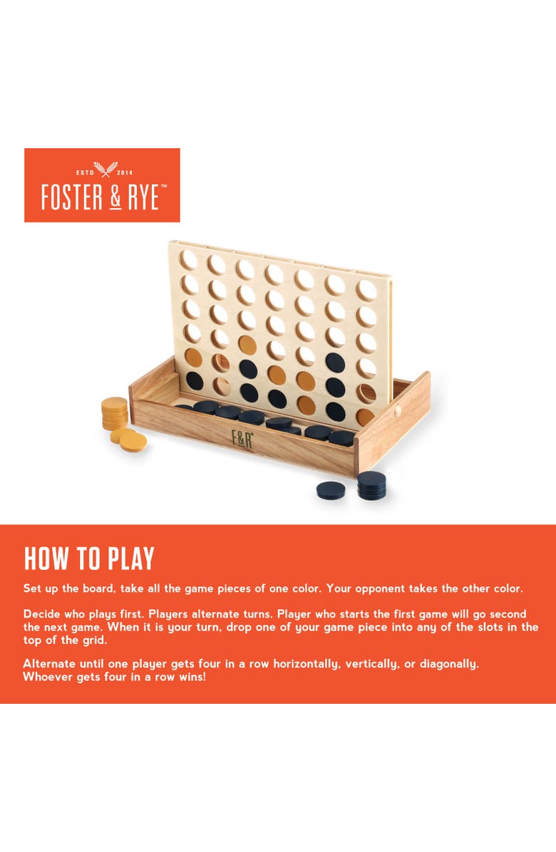 Foster & Rye Four and Win Game, Alternate, color,