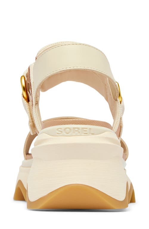 Sorel Kinetic Impact Slingback Sandals In Honey White/sea Salt