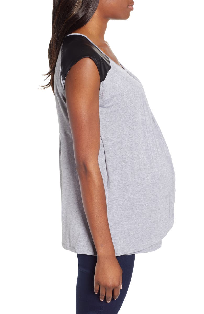 Angel Maternity Petal Maternity/Nursing Top, Alternate, color,