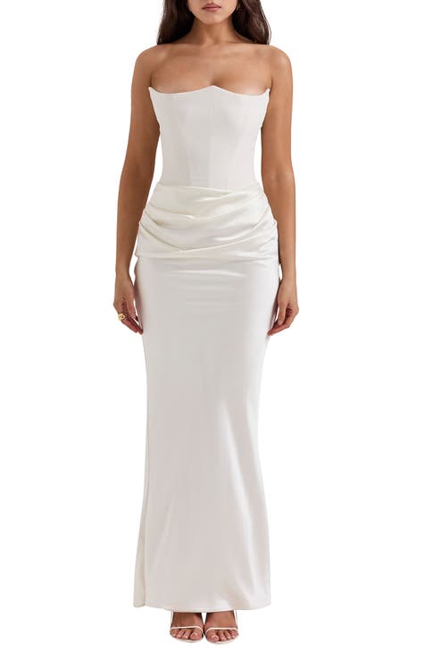 Satin White Dresses Nordstrom