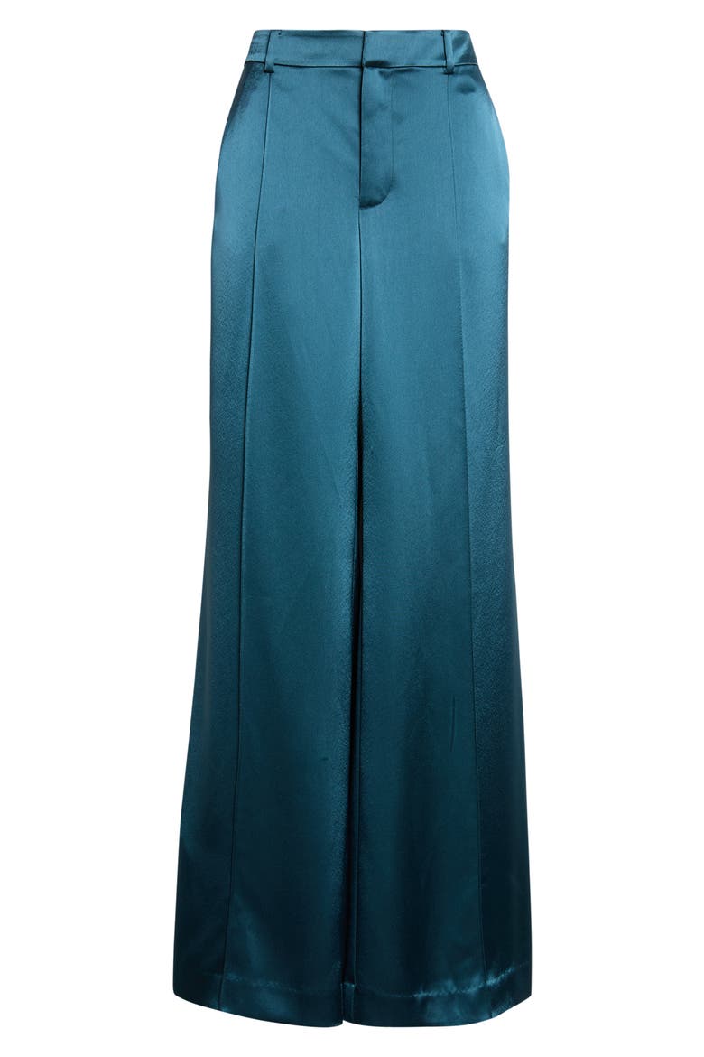 Jyn Wide Leg Pintuck Pants, Alternate, color, STORMWATER